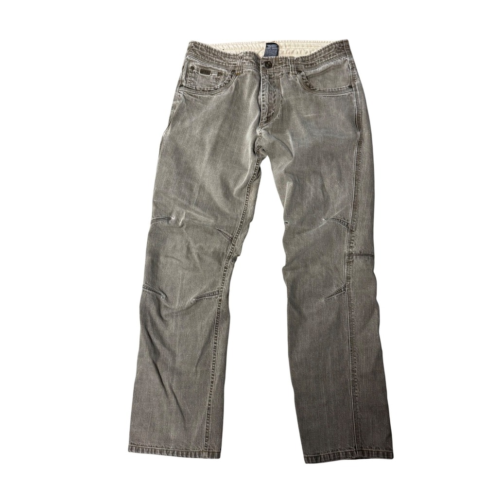 Kuhl Rydr‎ Mens 34x32 Brown Vintage Patina Dye Articulated Knee Work Pants